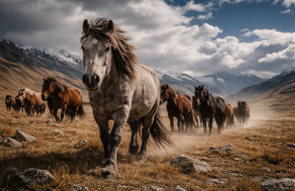 chevaux tib&eacute;tains