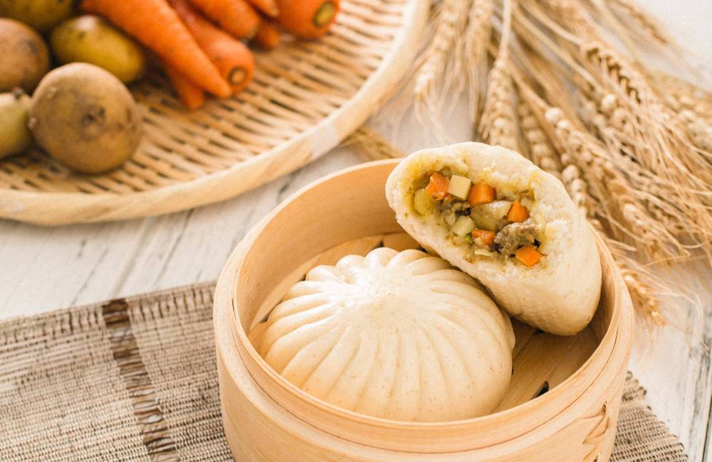 Bāozi, petit pain farci