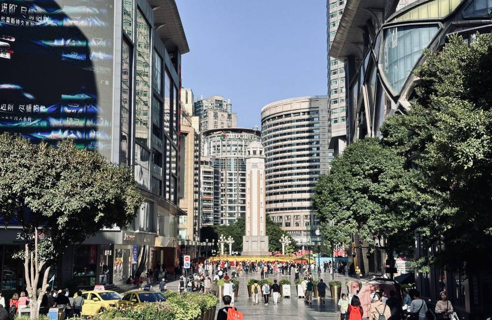 Christophe Durandeau, Chongqing, Jiefangbei, st&egrave;le de la Lib&eacute;ration