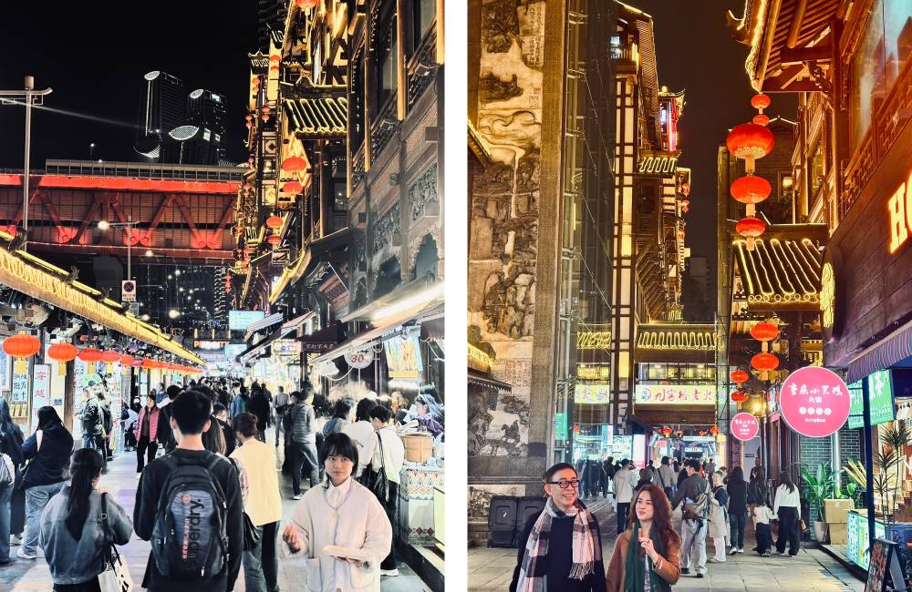 Chongqing, Hongyadong, boutiques