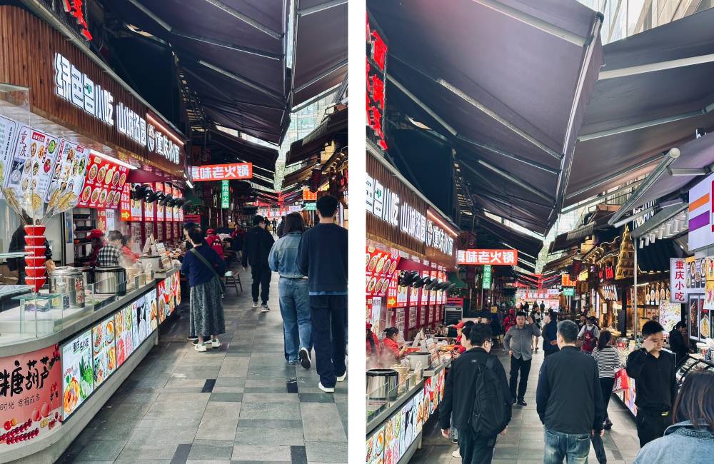 Chongqing, Jeifangbei, Street-food