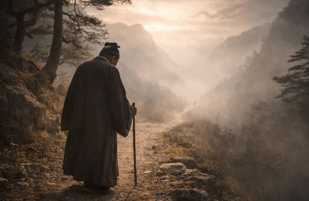 Confucius apr&egrave;s sa rencontre avec Lao Tseu