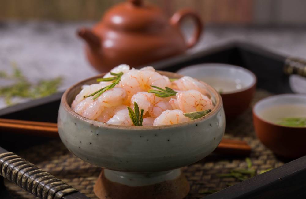 crevettes longjing