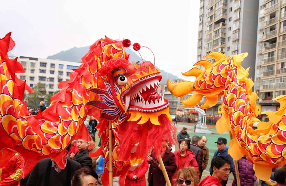 Danse traditionnelle du dragon