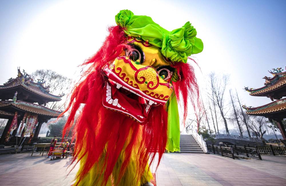 Danse du lion du Nord de la Chine
