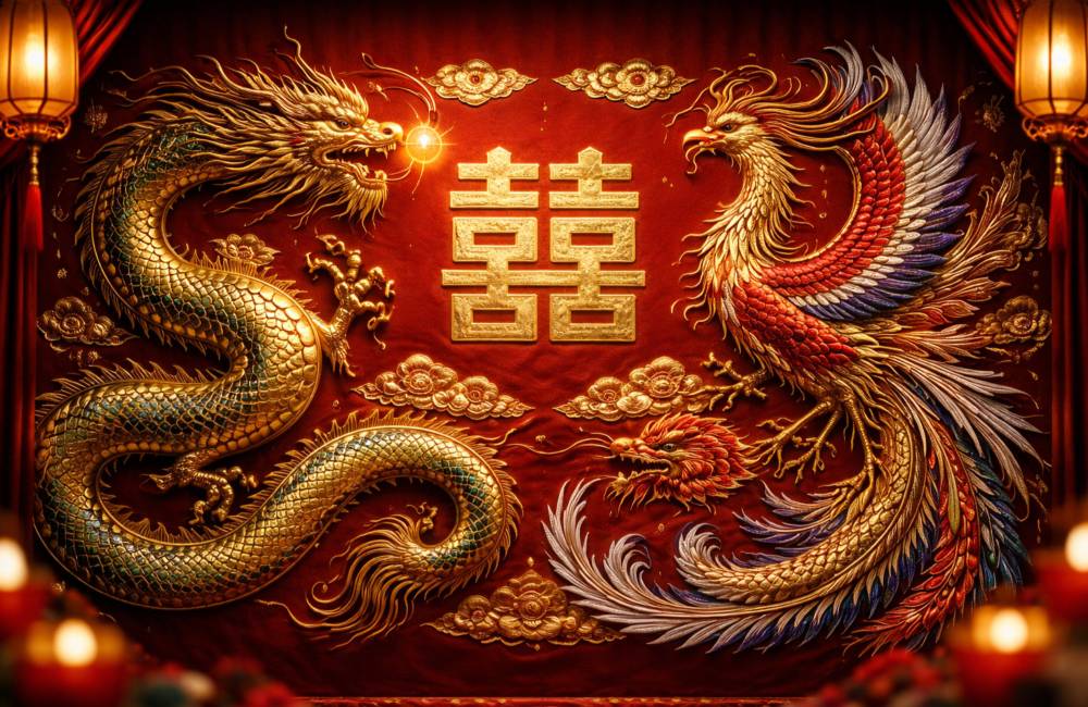 dragon chinois, ph&eacute;nix
