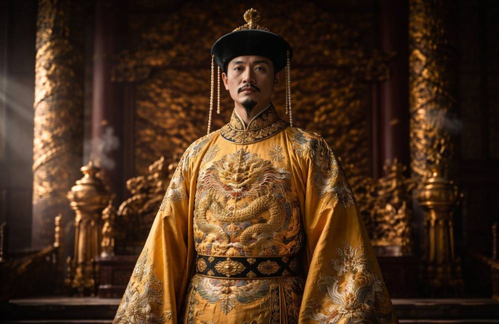 empereur chinois, robe dragon