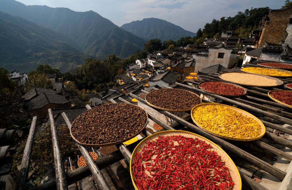 Village traditionnel en Chine
