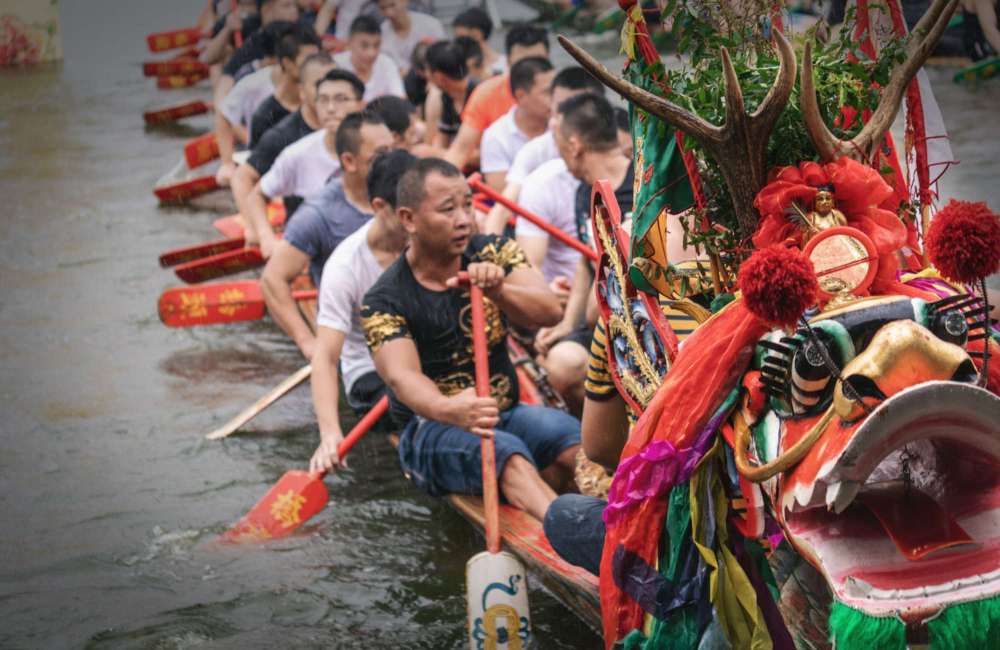 proue de bateau dragon, festival