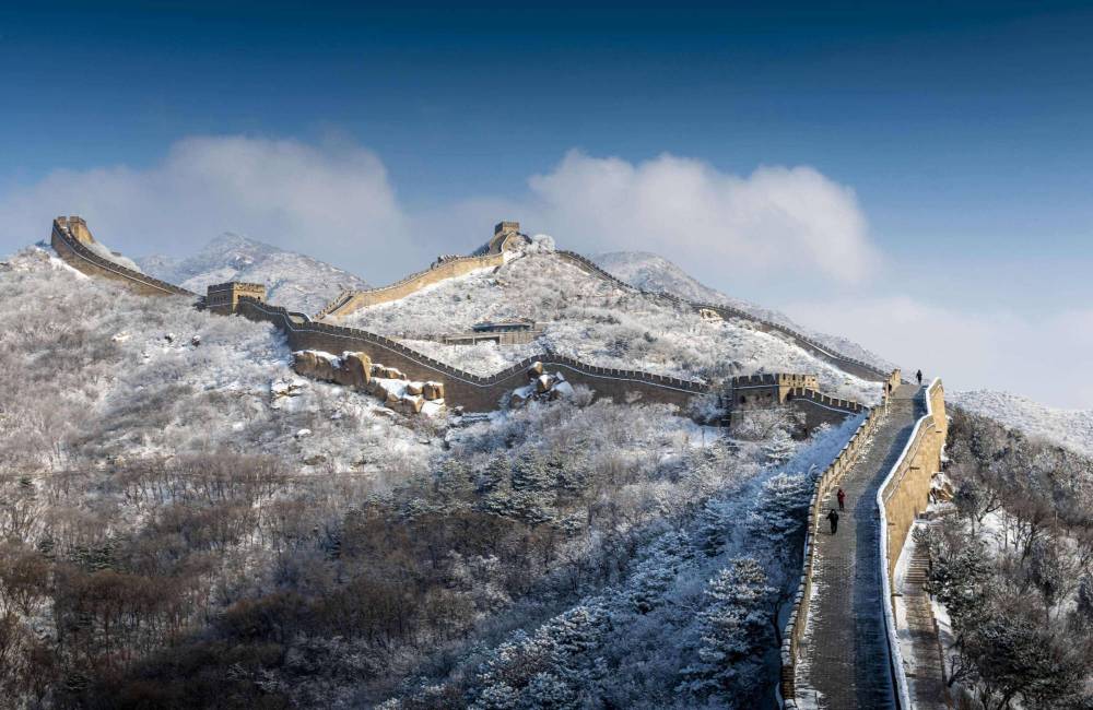 La Grande Muraille de Chine sous la neige