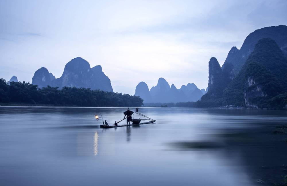 p&ecirc;che au cormoran dans le Guangxi