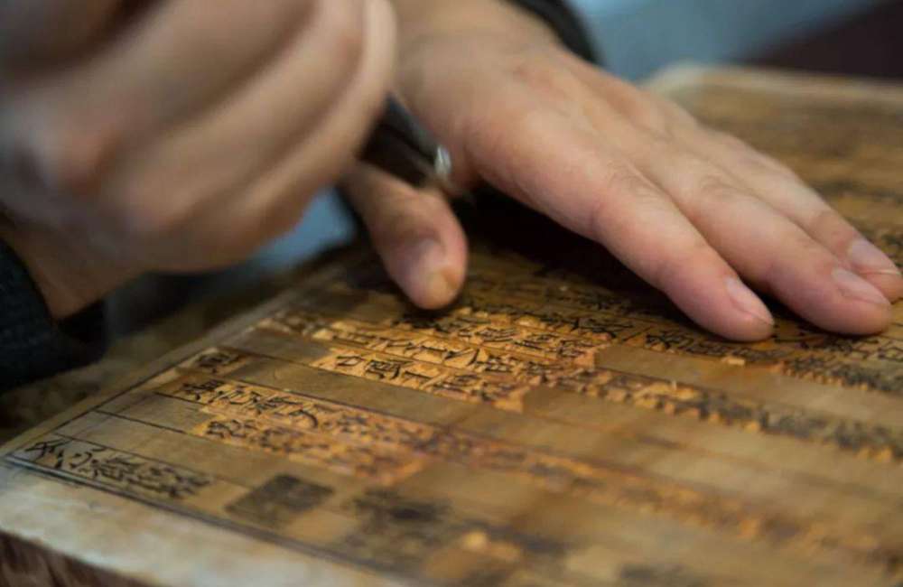 impression au bloc de bois, xylographie, chine
