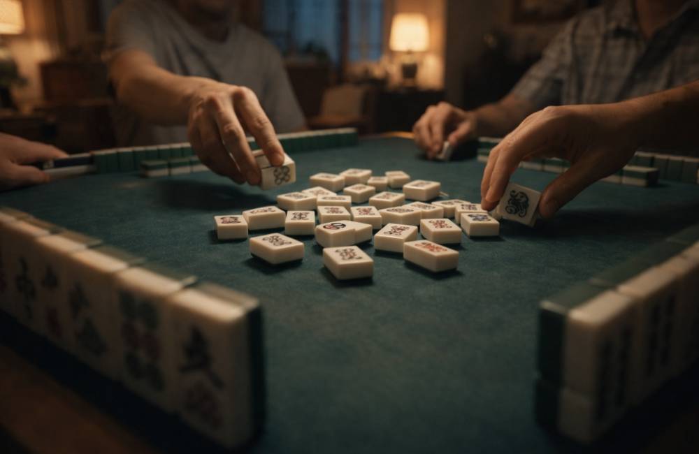 Partie de Mahjong