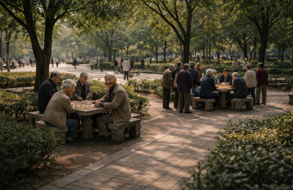 Parc en Chine