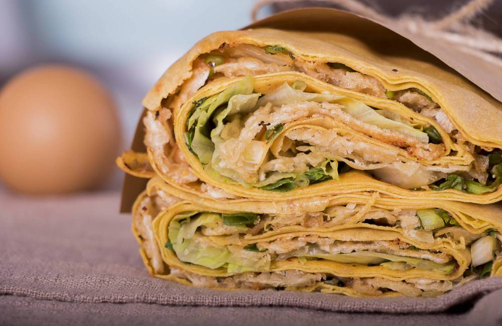 Jianbing, cr&ecirc;pe chinoise