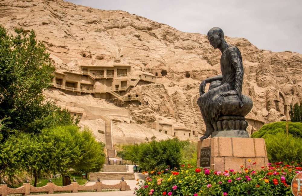 grottes bouddhites, Kuqa, Xinjiang