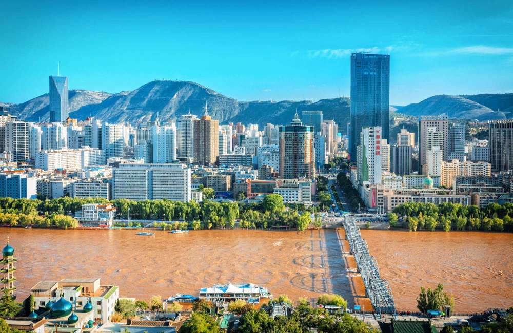 Lanzhou, fleuve jaune, gansu
