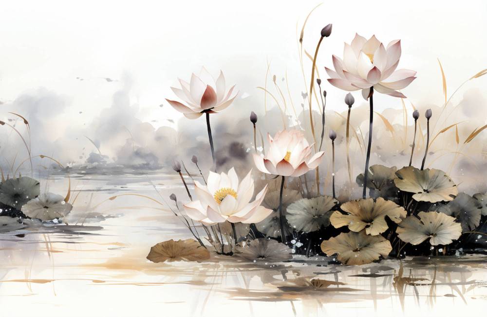 lotus, peinture