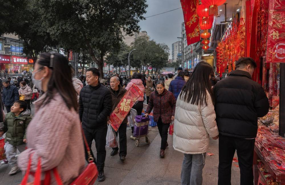 Ambiance avant le nouvel an chinois