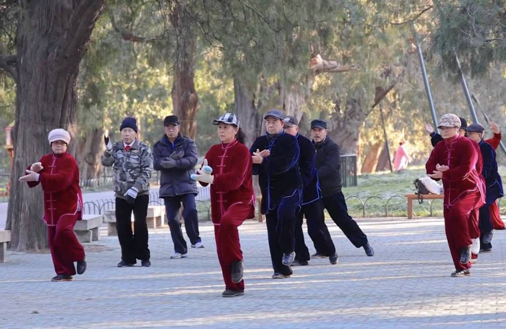 P&eacute;kinois, Tai-Chi, Temple du Ciel, P&eacute;kin