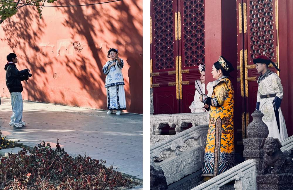 Shenyang, Cit&eacute; interdite, tenue traditionnelle