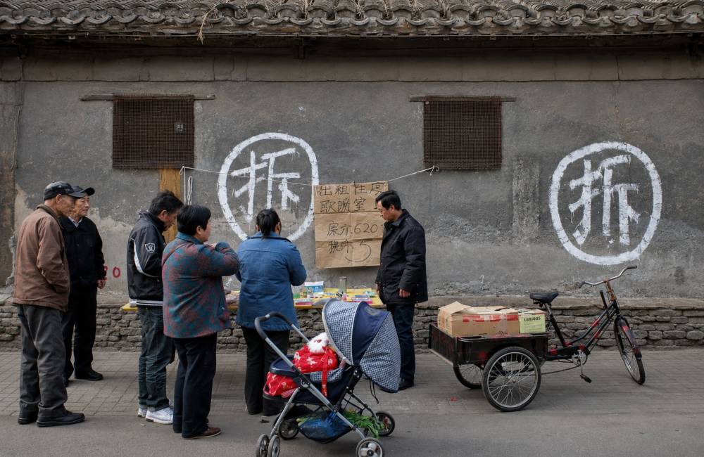 hutong, siheyuan &agrave; d&eacute;molir