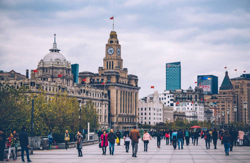 Promenade sur le Bund de Shanghai