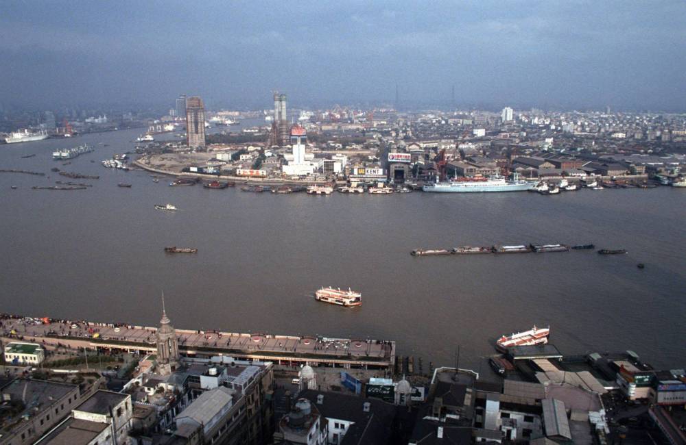 La zone de Pudong dans les ann&es 1990