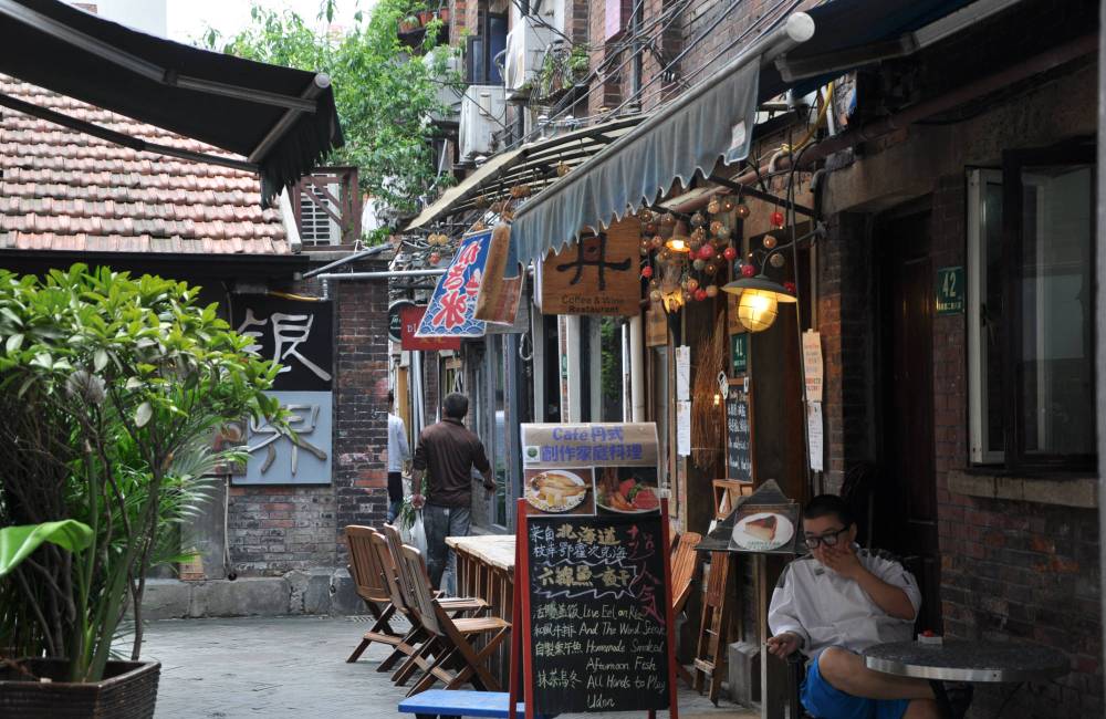 Le quartier de Tianzifang à Shanghai