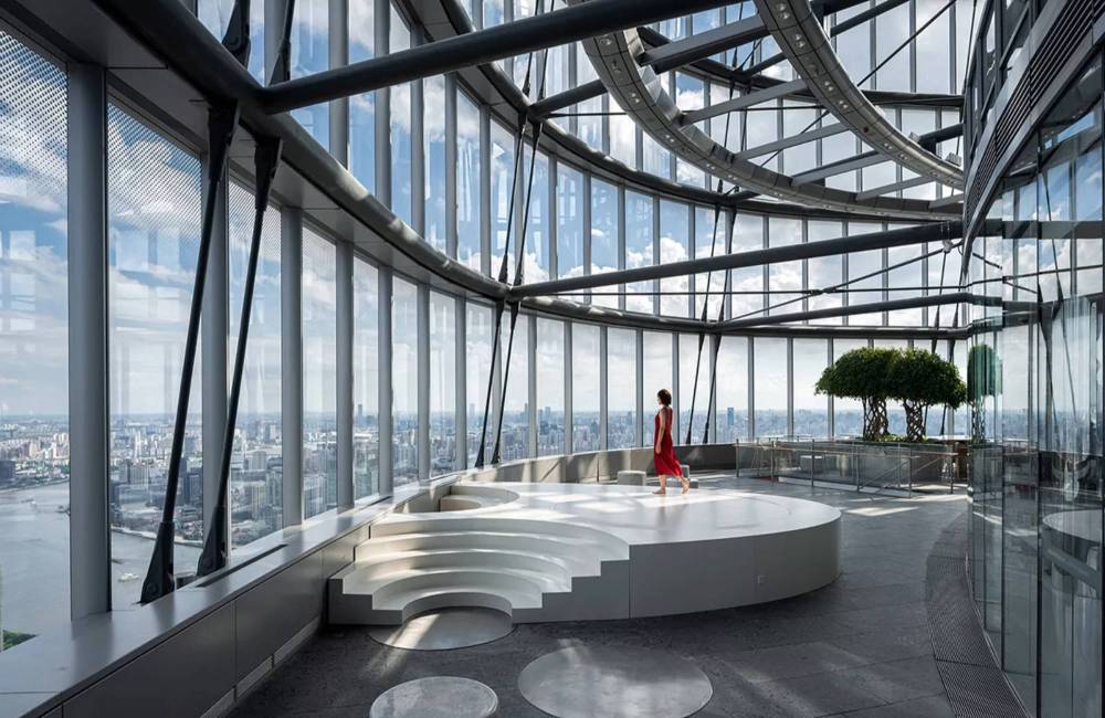 Int&eacute;rieur spacieux, Shanghai Tower