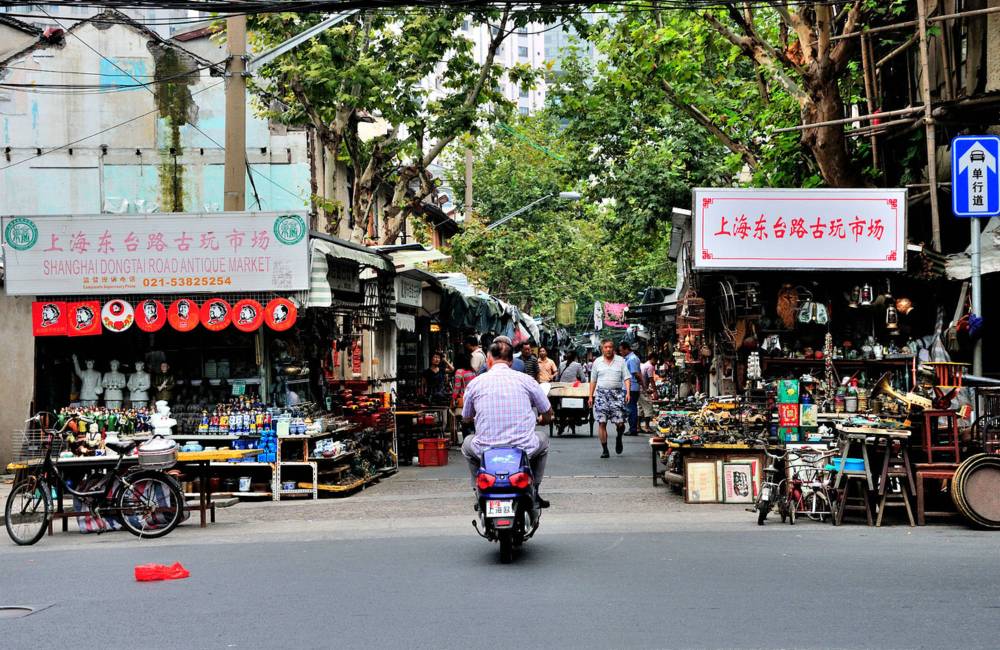 rues de la vieille ville de Shanghai