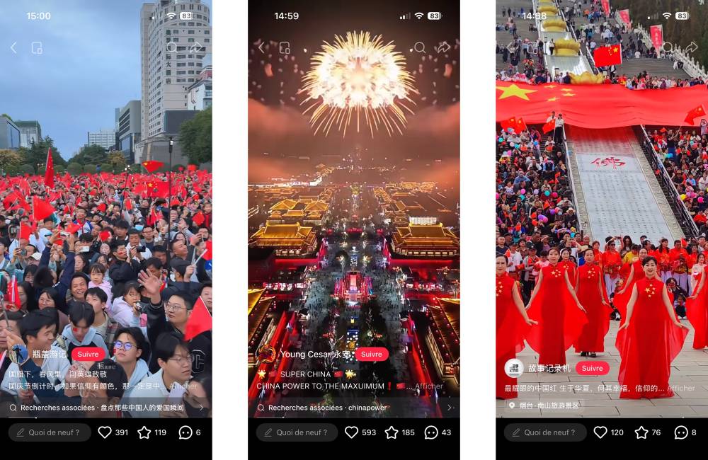 fiert&eacute; chinoise, r&eacute;seaux sociaux