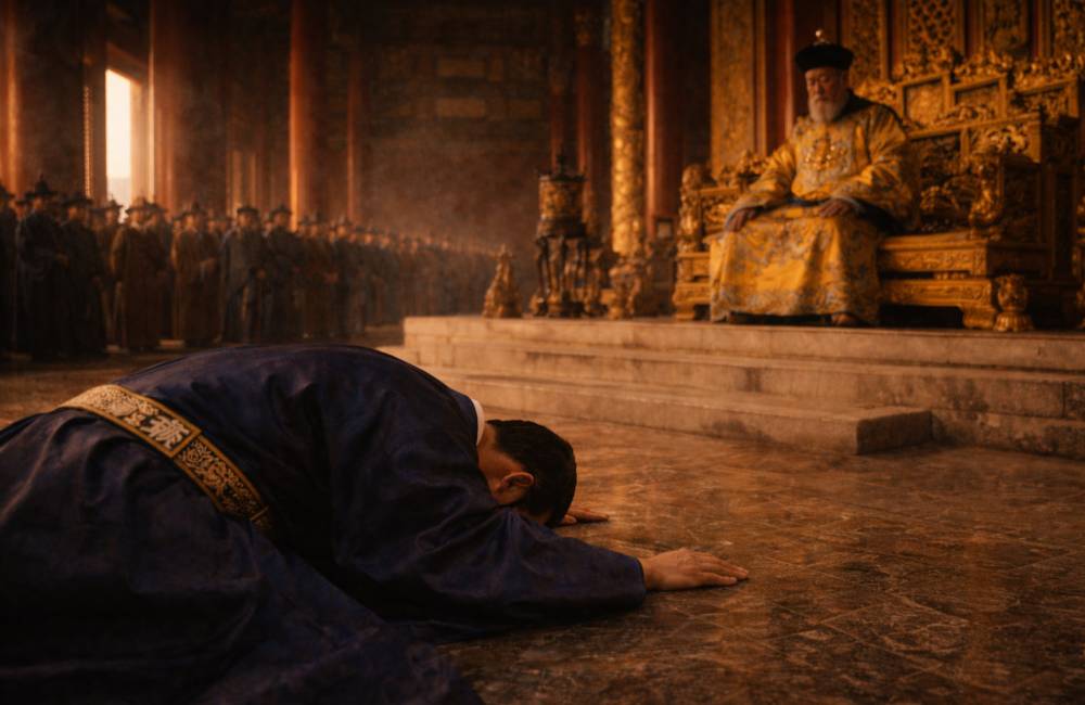 kowtow, syst&egrave;me tributaire