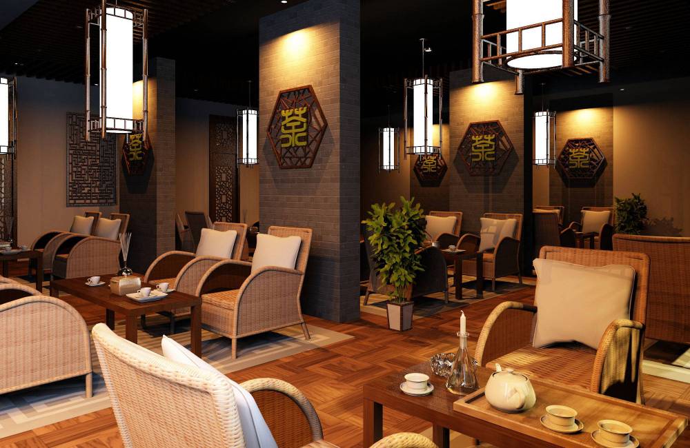 Salon th&eacute; en Chine