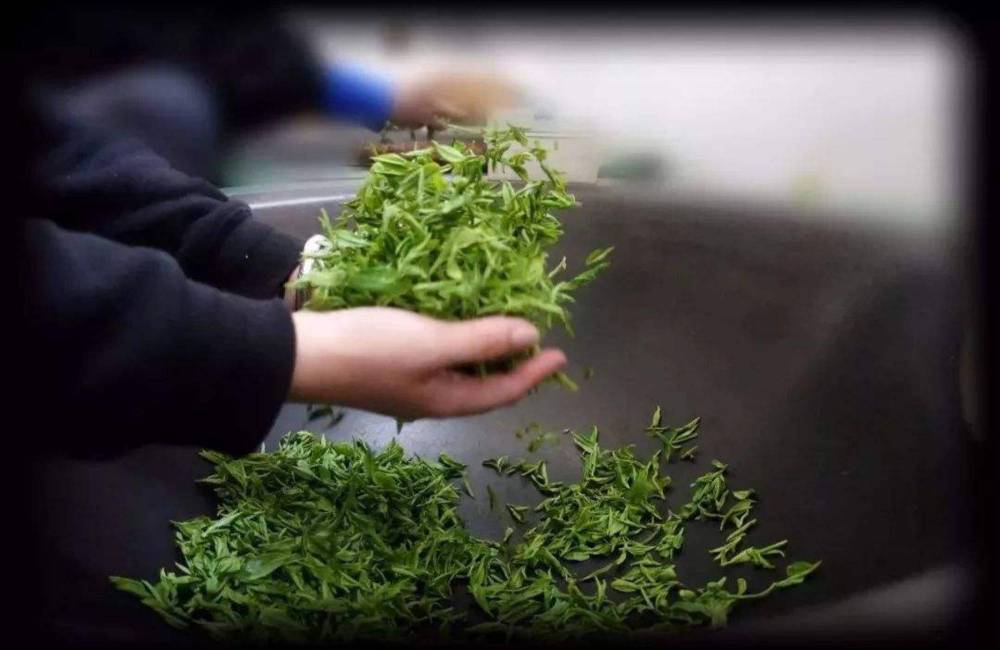 th&eacute; vert chinois, wok