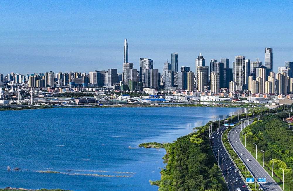 Binhai, &agrave; c&ocirc;t&eacute; de Tianjin
