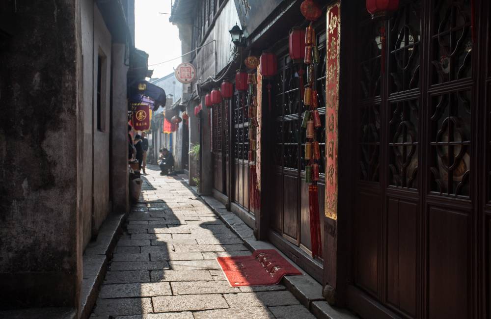 Village traditionnel en Chine