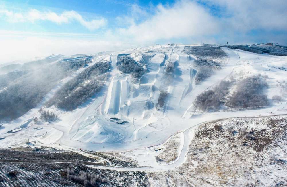 Zhangjiakou, pistes de ski, jeux olympiques d'hiver