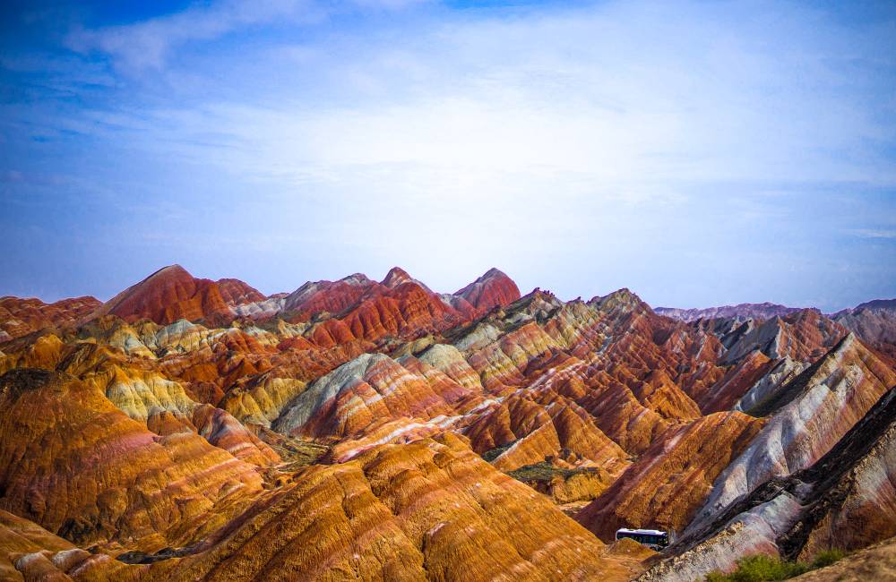 Parc g&eacute;ologique national de Zhangye Danxia