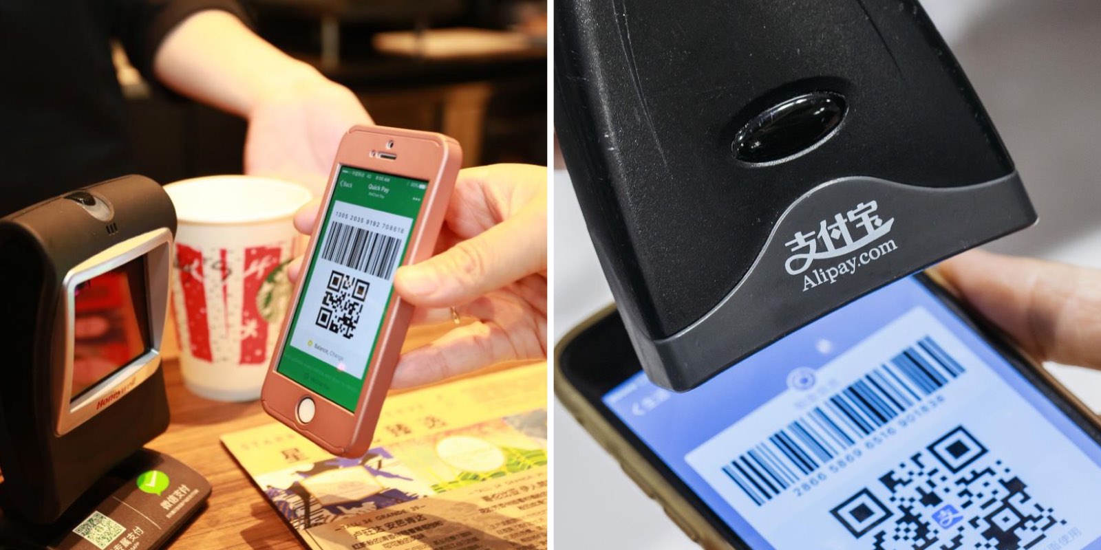 Payer sur un terminal de paiement avec Alipay ou Wechat Pay