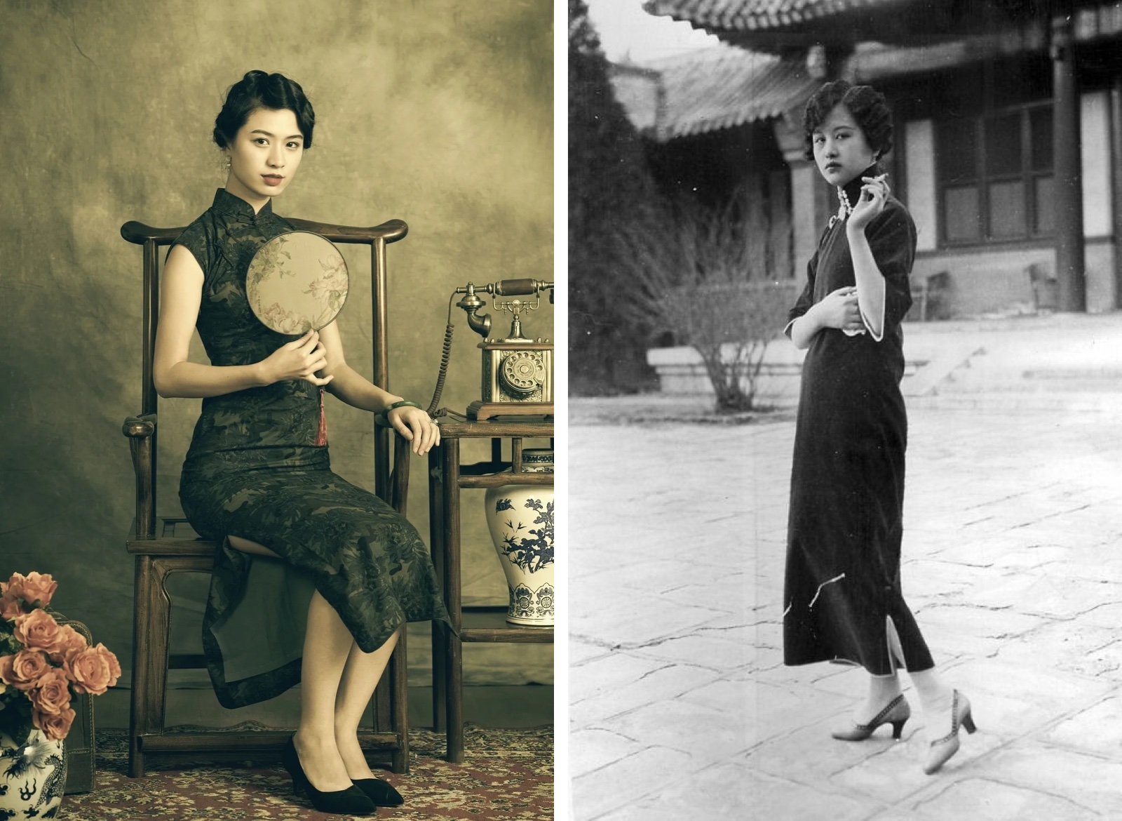 Femmes portant le Qipao