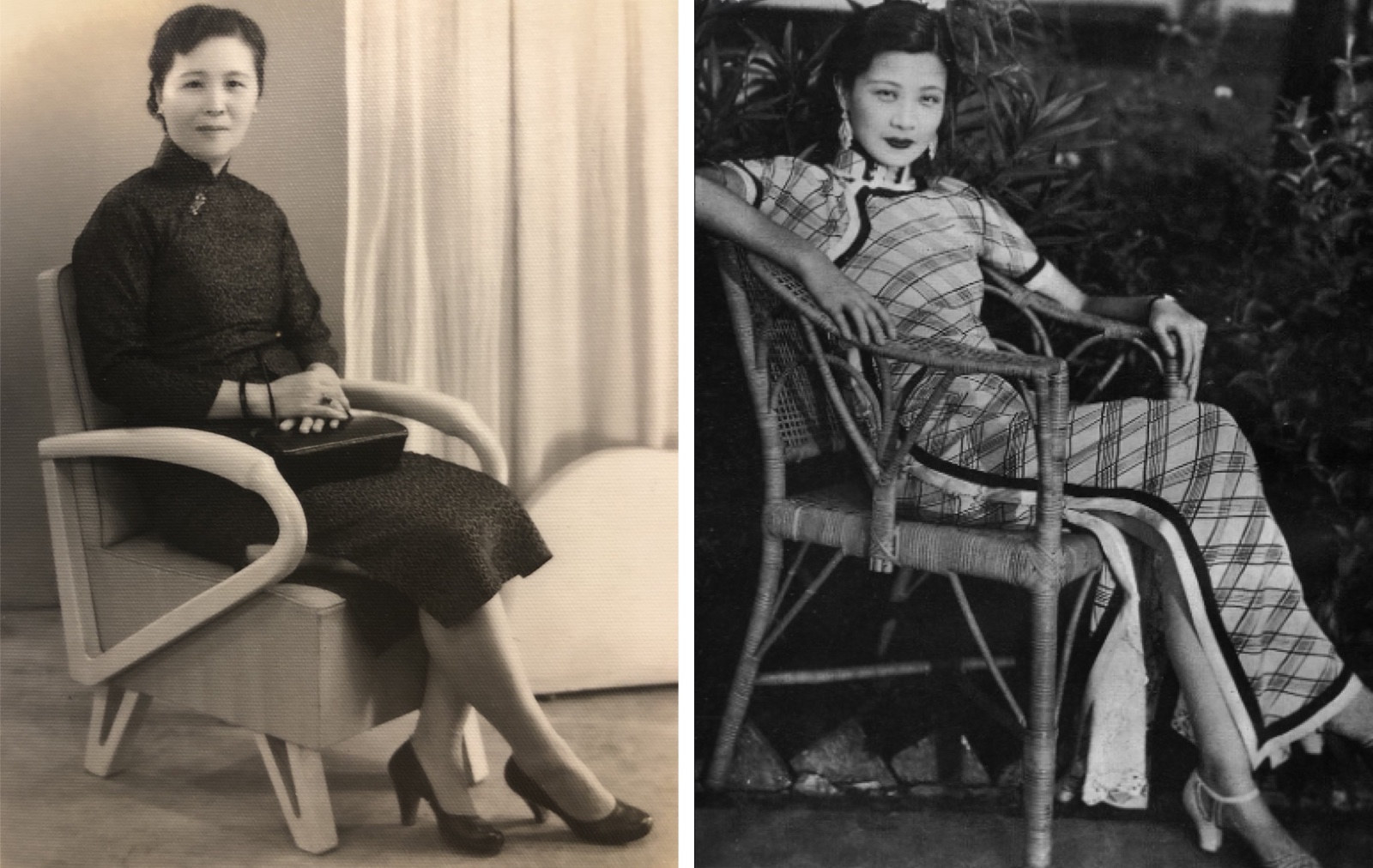 Photos anciennes de femmes chinois portant le Qipao