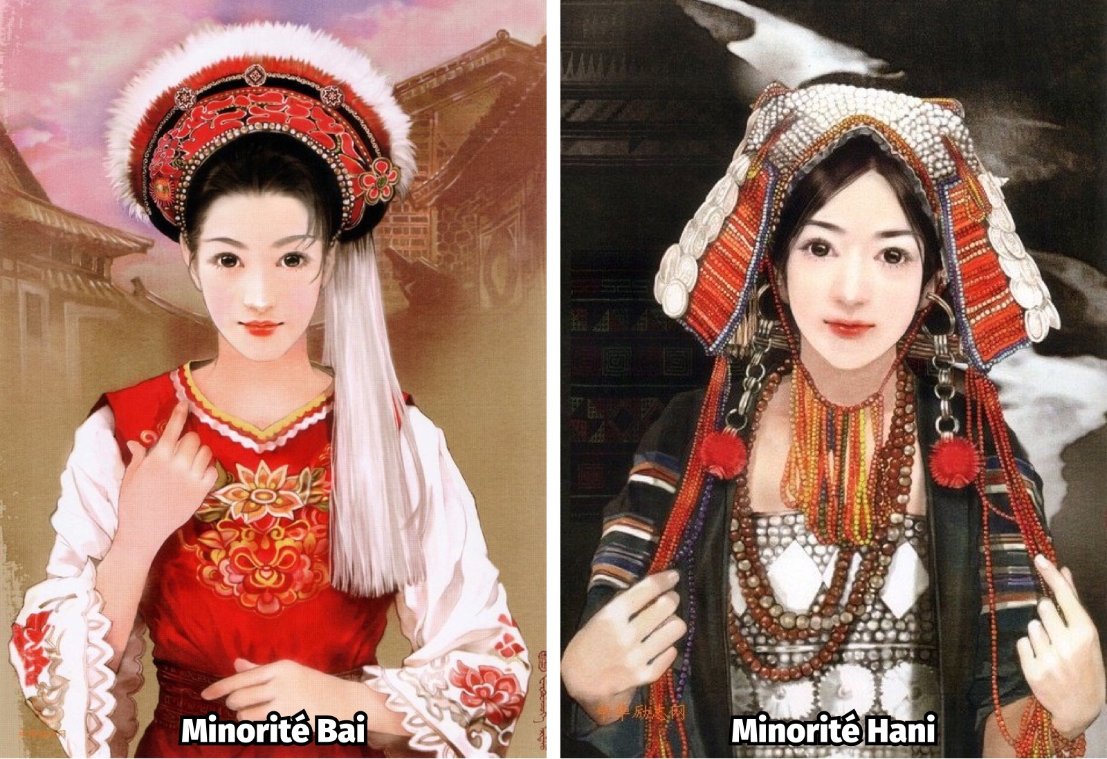 V&ecirc;tements traditionnels des minorit&eacute;s Bai et Hani