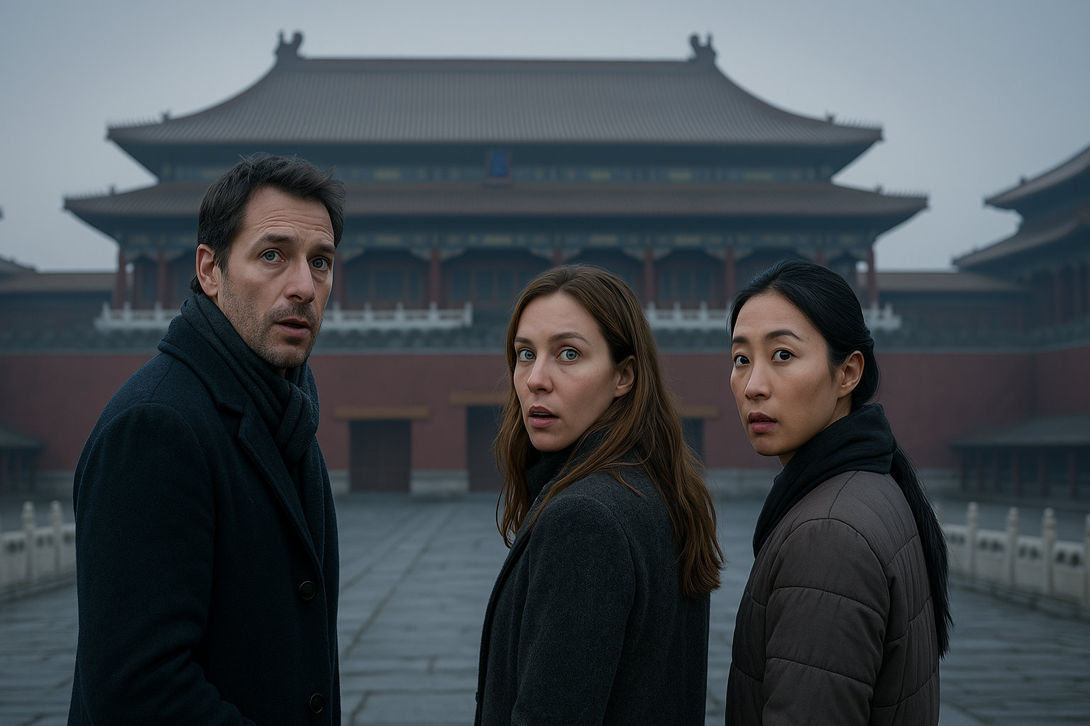 Julien, Camille et Lin. Sous l'ombre du dragon