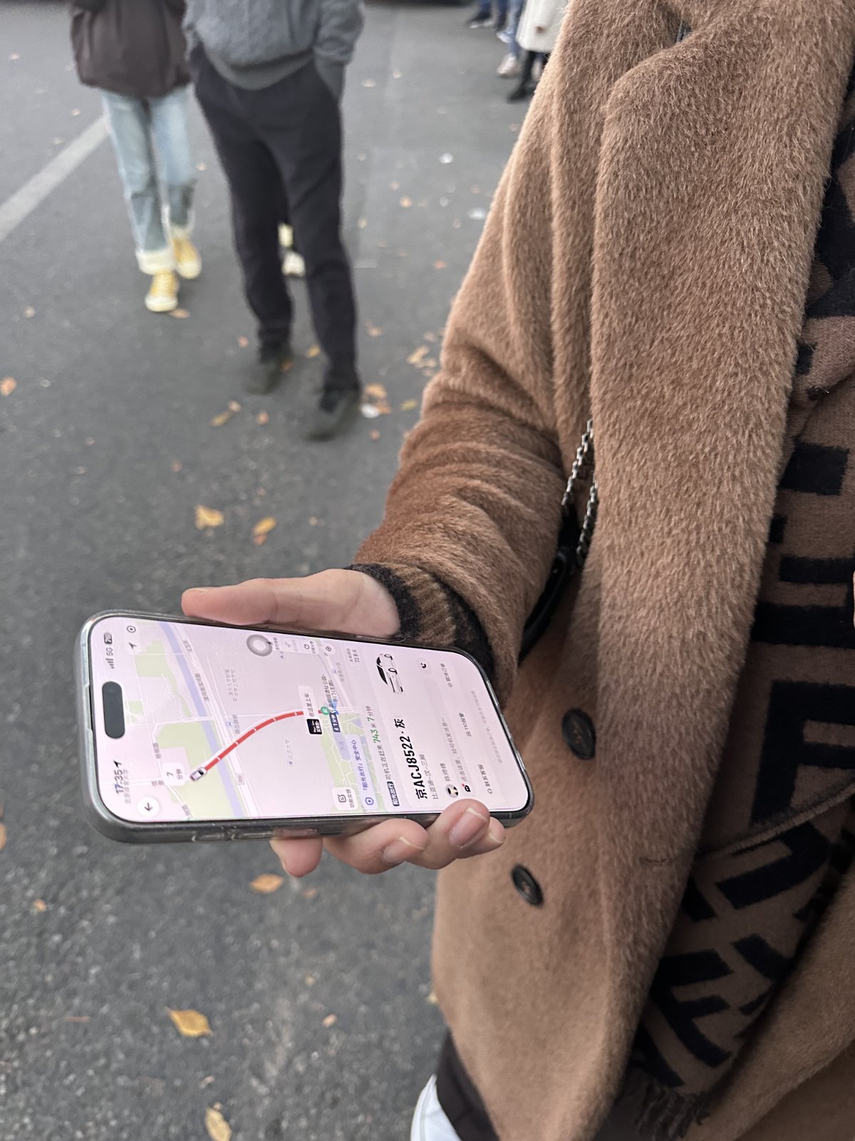 Haixia utilise l'app Didi