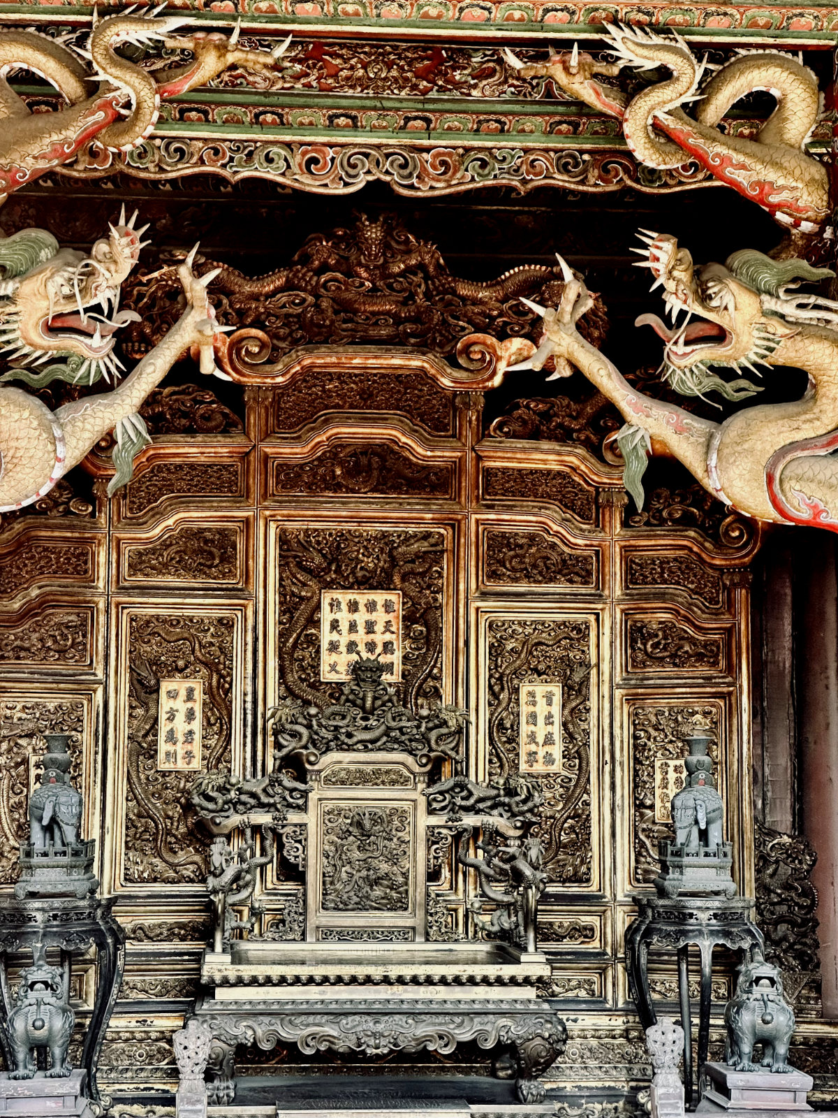 Ambiance traditionnelle, Cit&eacute; interdite de Shenyang, Dragon chinois, Shenyang